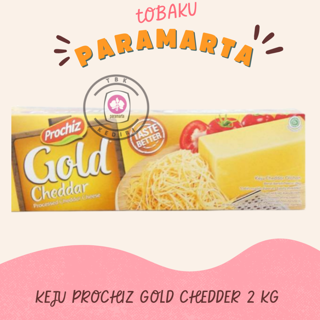 

KEJU PROCHIZ GOLD CHEEDAR 2 KG / KEJU CHEEDAR MURAH / KEJU PARUT