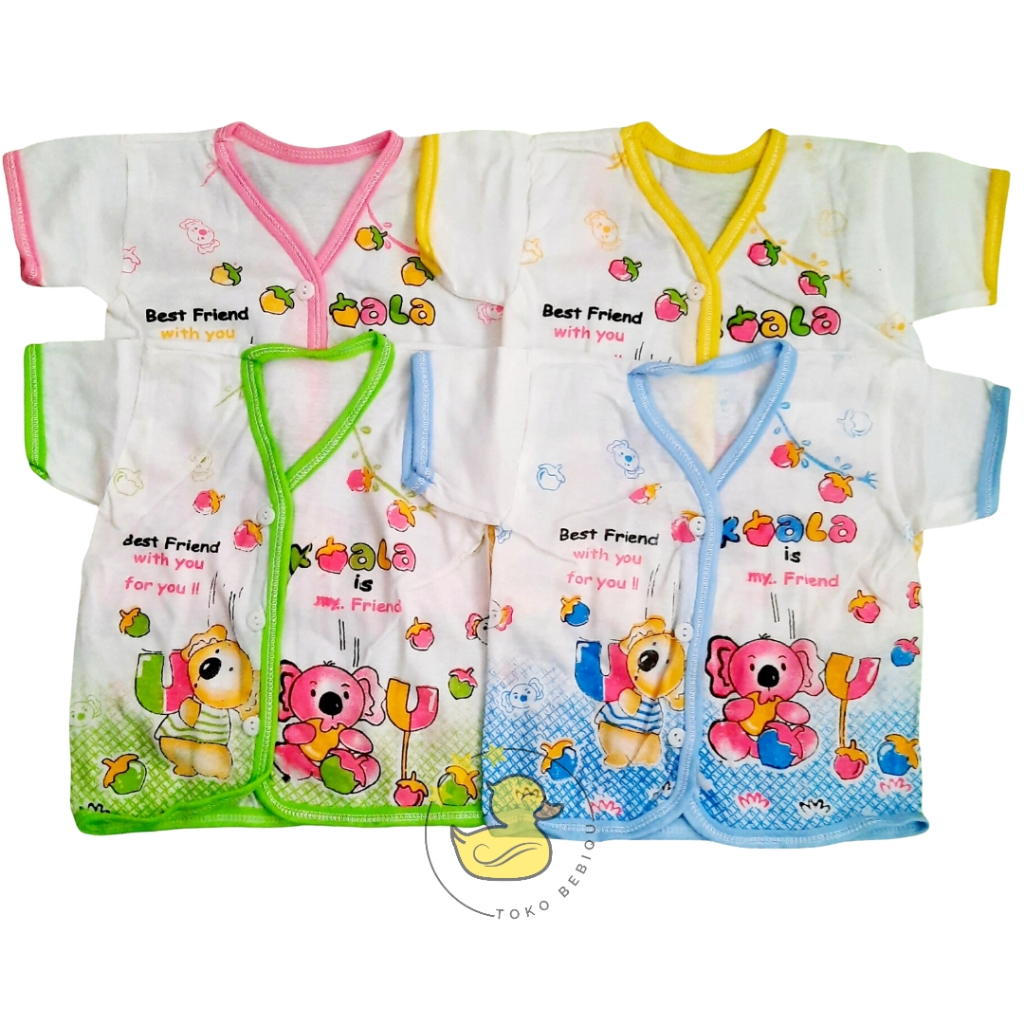 Baju Pendek Bayi Kancing Depan