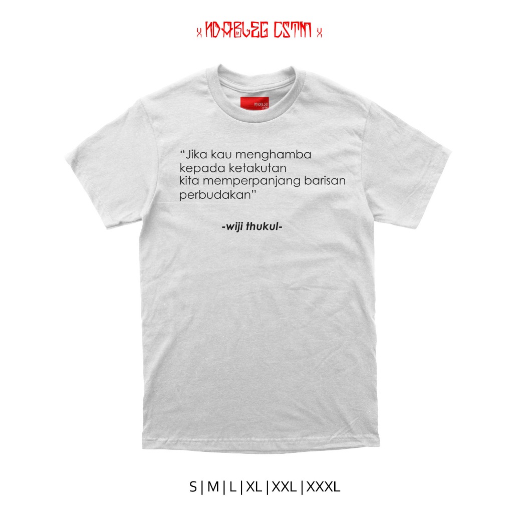 KAOS AKTIVIS WIJI THUKUL TSHIRT AKTIVIS