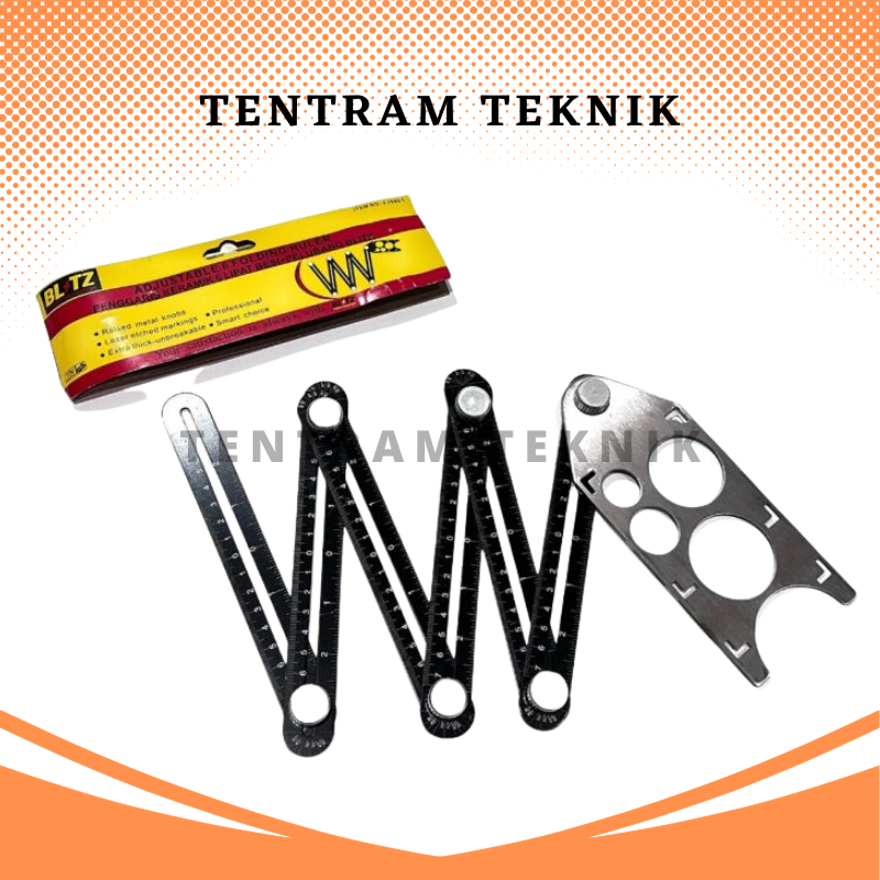 

Penggaris Keramik 6 Sudut Lipat Besi BLITZ F29001 / Penggaris Siku Lipat 6 Titik Pelubang Besi Alat Ukur / Penggaris Aluminium Lipat Keramik Multifungsi Serbaguna Adjustable Mudah Diatur Fleksibel Blitz