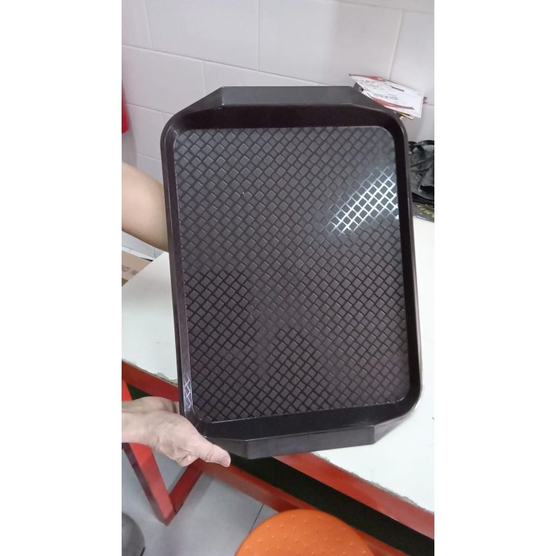 Nampan Plastik Coklat Gagang Persegi 890 - Golden Dragon