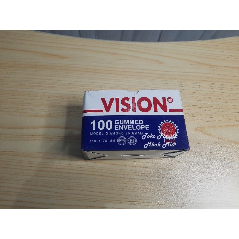 

amplop merk vision isi 100pcs