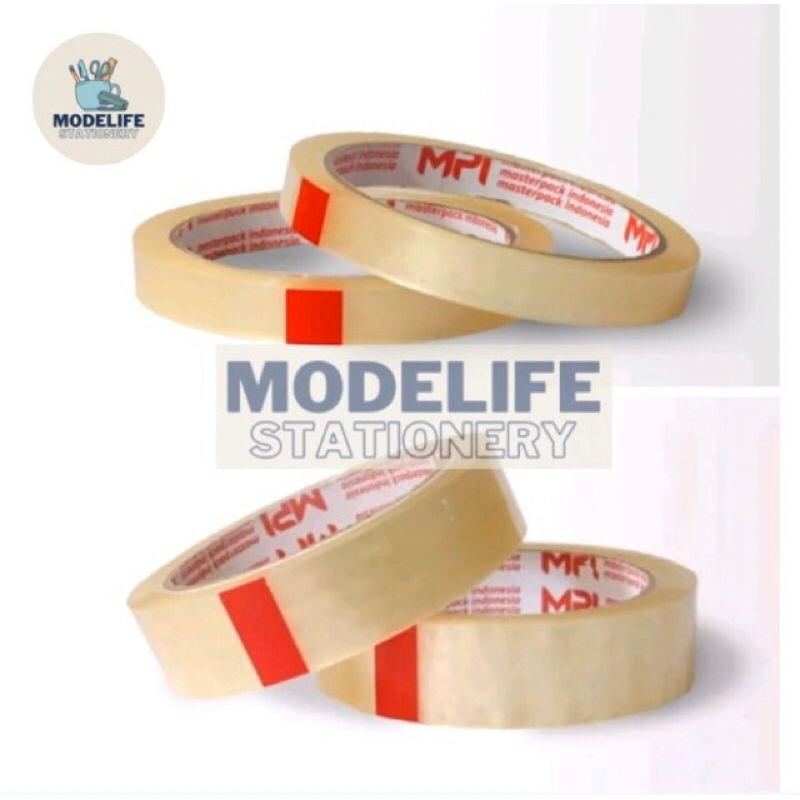 

Lakban Isolasi MPI 1/2 inch 1 inch 12 mm 24 mm x 72 m Selotip Tape