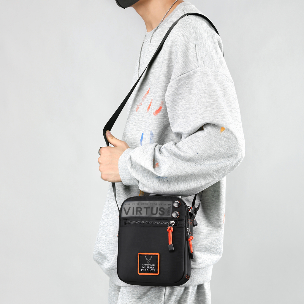 VIRTUS BB-5602 Tas Dewasa Pria Selempang Kekinian Tas Bahu cowok Terbaru Viral Keren Tas Shoulder ba