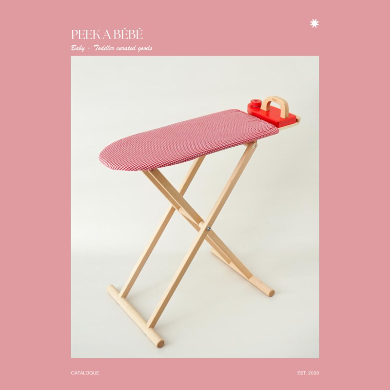 Peek A Bébé | Ironing Board mainan setrika anak kayu