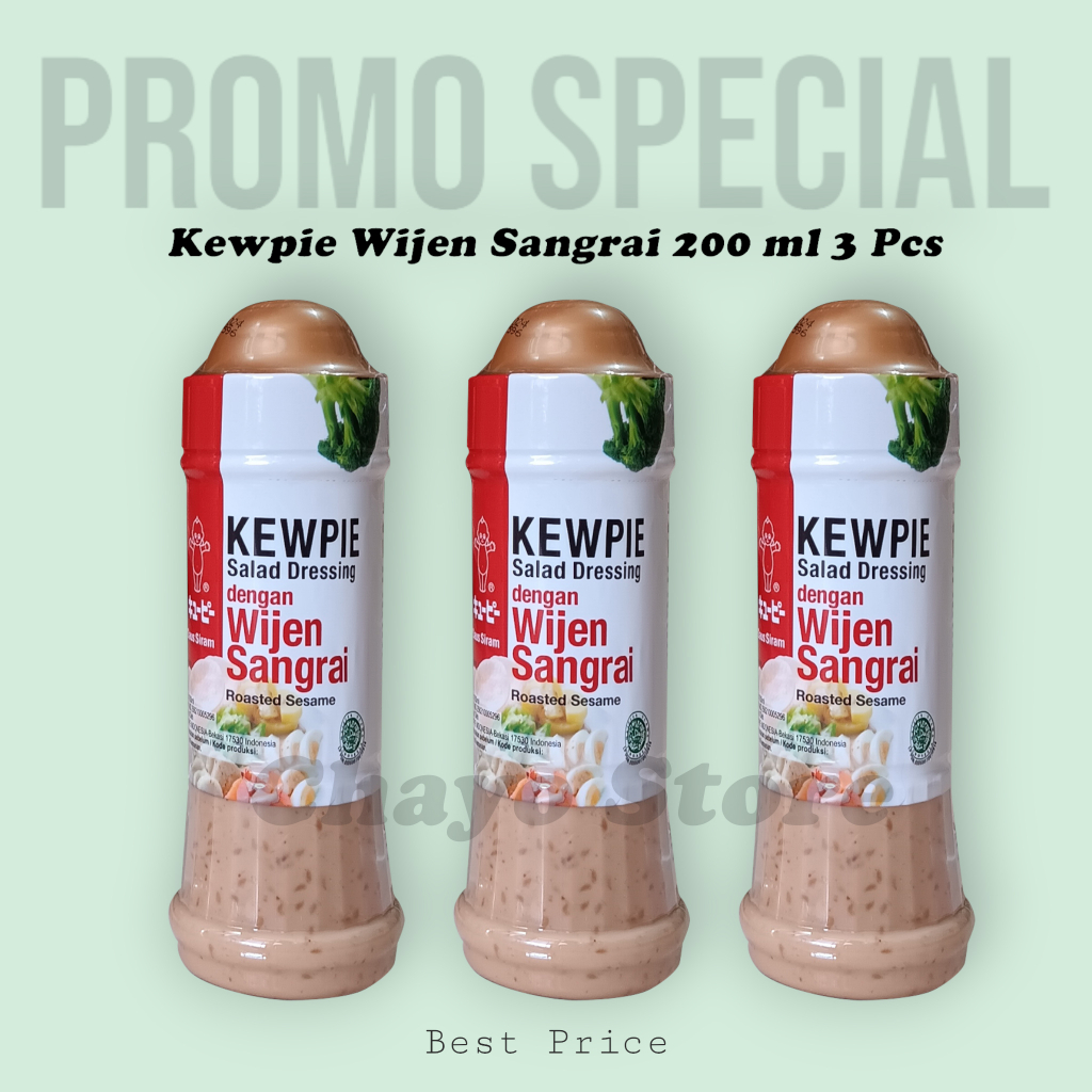 

Kewpie Wijen Sangrai 200 ml 3 Pcs Promo Saus Dressing Roasted Sesame