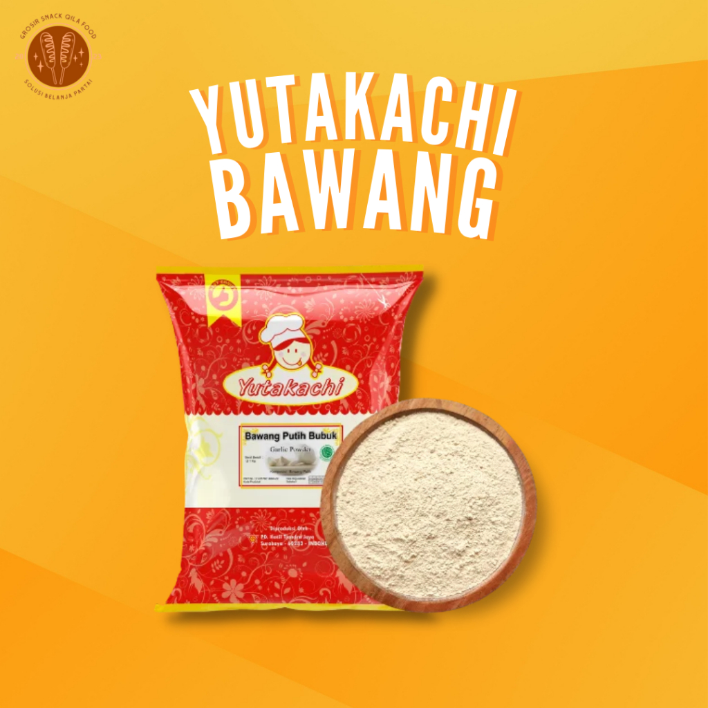 

BAWANG PUTIH BUBUK 1KG YUTAKACHI (GARLIC POWDER, PUSAT BUMBU, REMPAH ALAMI, BALADO, CABE BUBUK)
