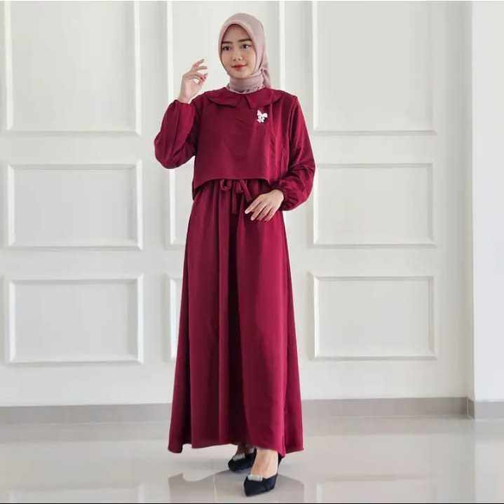 GAMIS NIDIA FULL KANCING | ZAFINA DRESS CRINKLE | GAMIS MOLA CRINKLE AIRFLOW | GAMIS WANITA