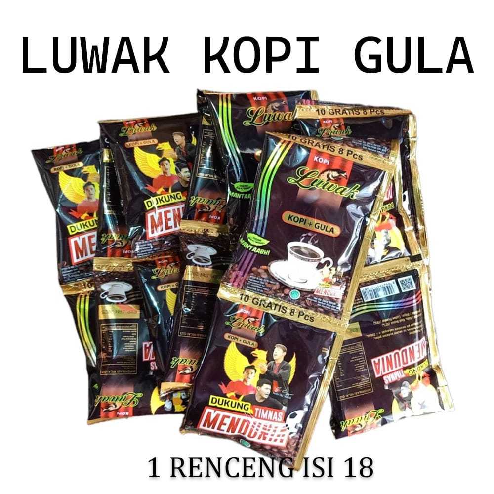 

LUWAK HITAM KOPI DAN GULA 1 RENCENG | 10PCS + GRATIS 6 PCS