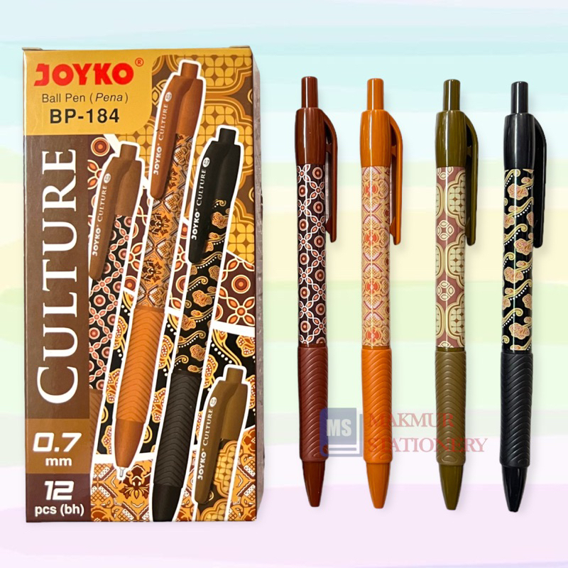 

mdn Pulpen / Ballpoint / Pen Joyko Batik Culture BP 184 (12 Pcs)