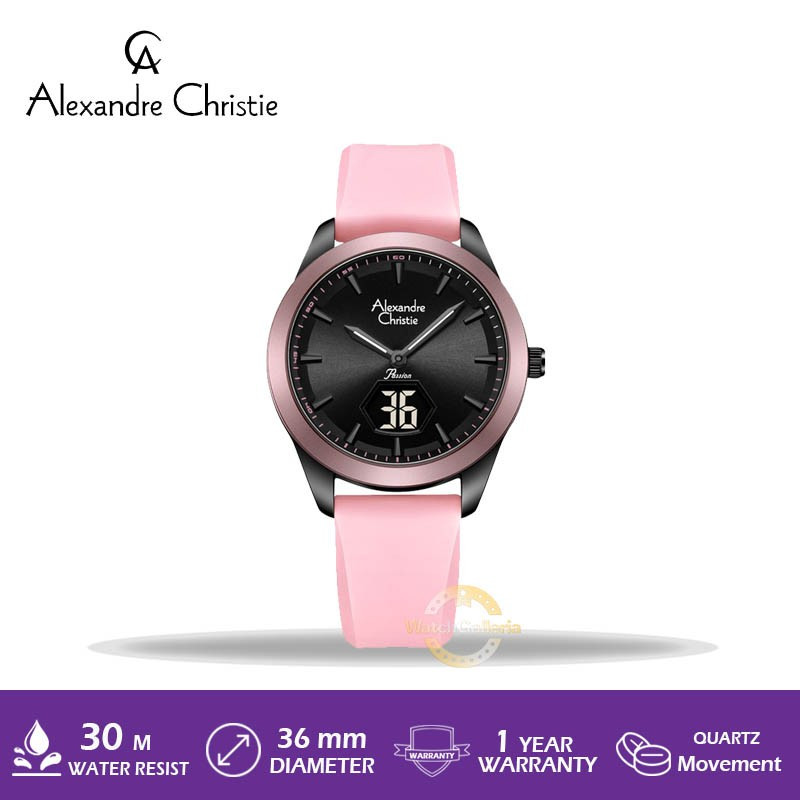 Jam Tangan Wanita Alexandre Christie AC 9394 LH RIPBAPN Original Murah