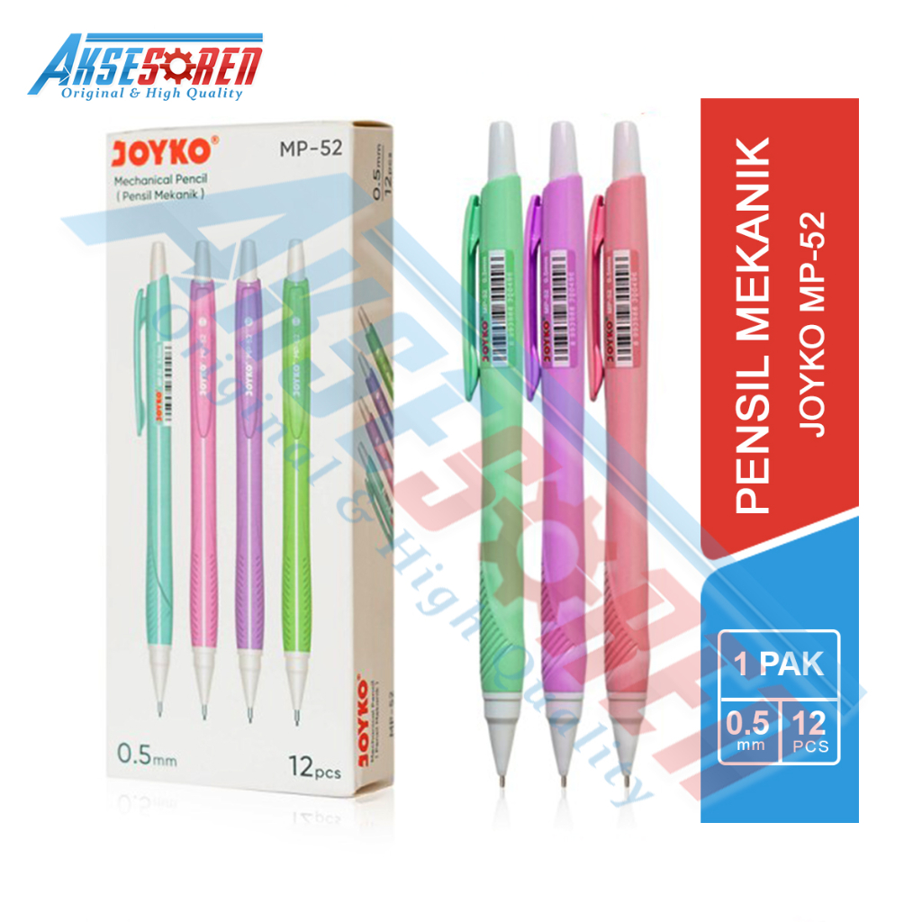 

Pensil Mekanik Joyko [MP-52/12 pcs] / Pencil Alat Tulis Gambar [0.5 mm/1 pack]