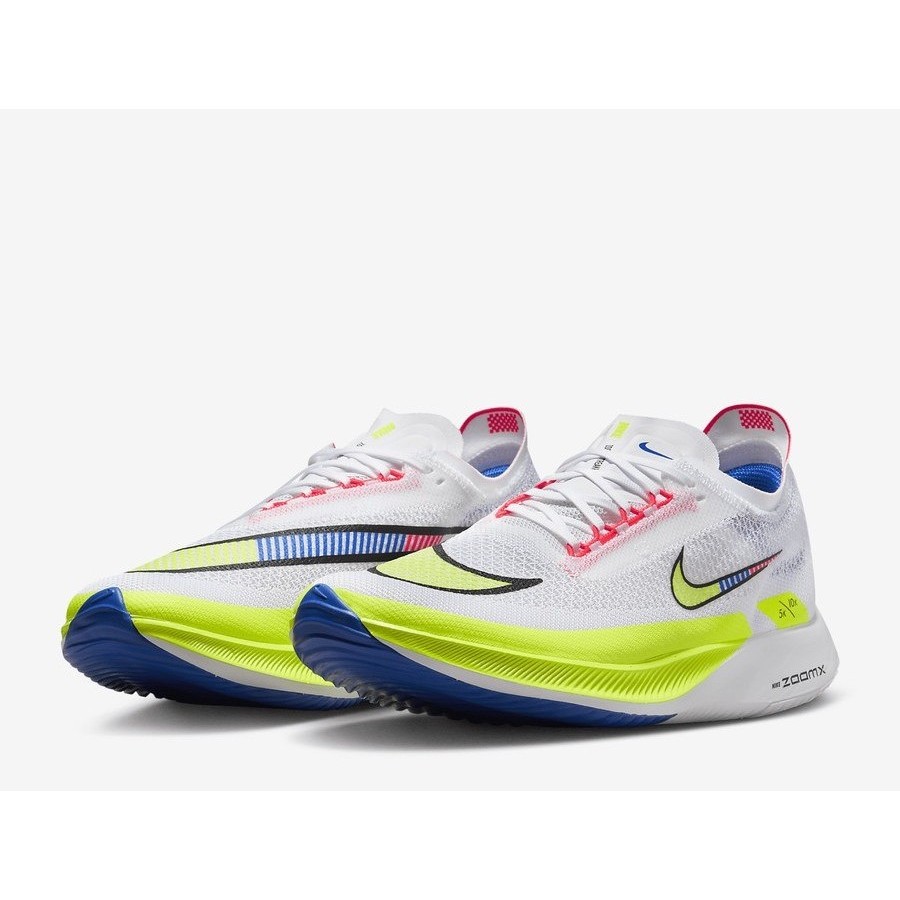 Nike ZoomX StreakFly White Volt Racer Blue 100% Authentic