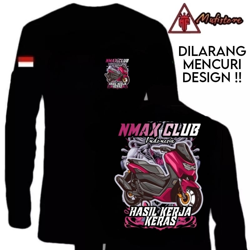 KAOS NMAX CLUB INDONESIA BAHAN ADEM