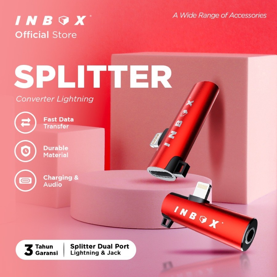 Splitter Converter Inbox Speed Type - C, Iphone Bergaransi