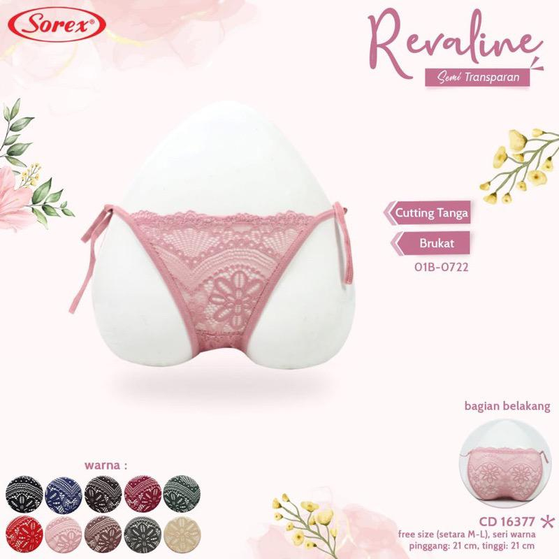 GROSIR 6 PCS Sorex - Celana Dalam Wanita Sorex Sexy Semi Transparan Art 16377 CD Renda Halus Tali le