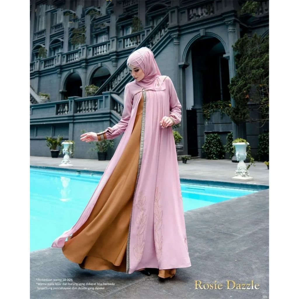 Terbaru Gamis Impor Kondangan Mewah 2023 Dress Ceruty Premium Baju Pesta Wanita Lebaran 2023 Terbaru Gamis Syari Mewah Pakaian Wanita Muslimah kekinian Model Dua Layar Size L XL XXL Dress Nayra