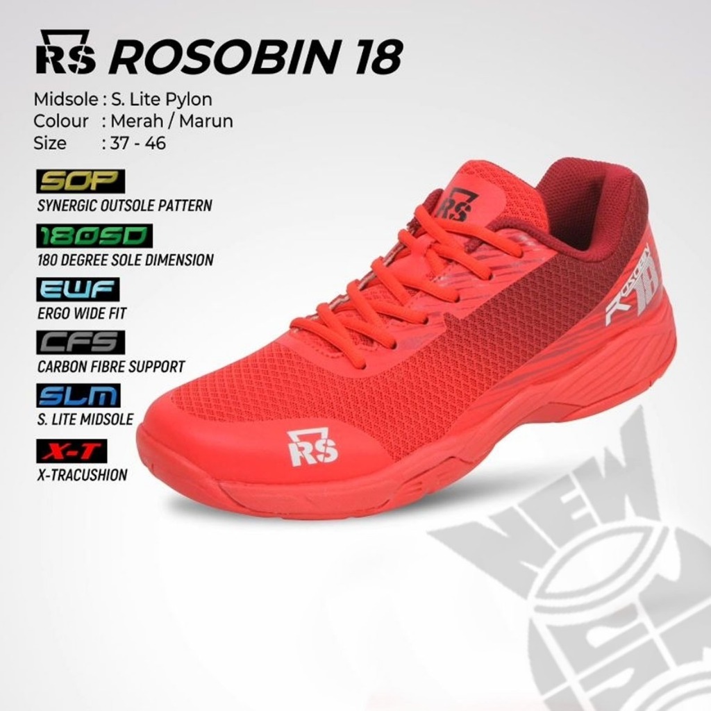Sepatu Badminton RS Rosobin 18