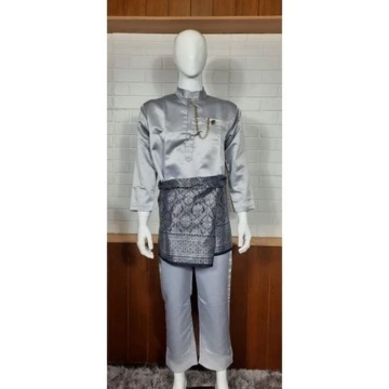 (FREE SONGKET)SETELAN BAJU KURUNG PRIA MELAYU~KEBAYA MELAYU PRIA TRADISIONAL