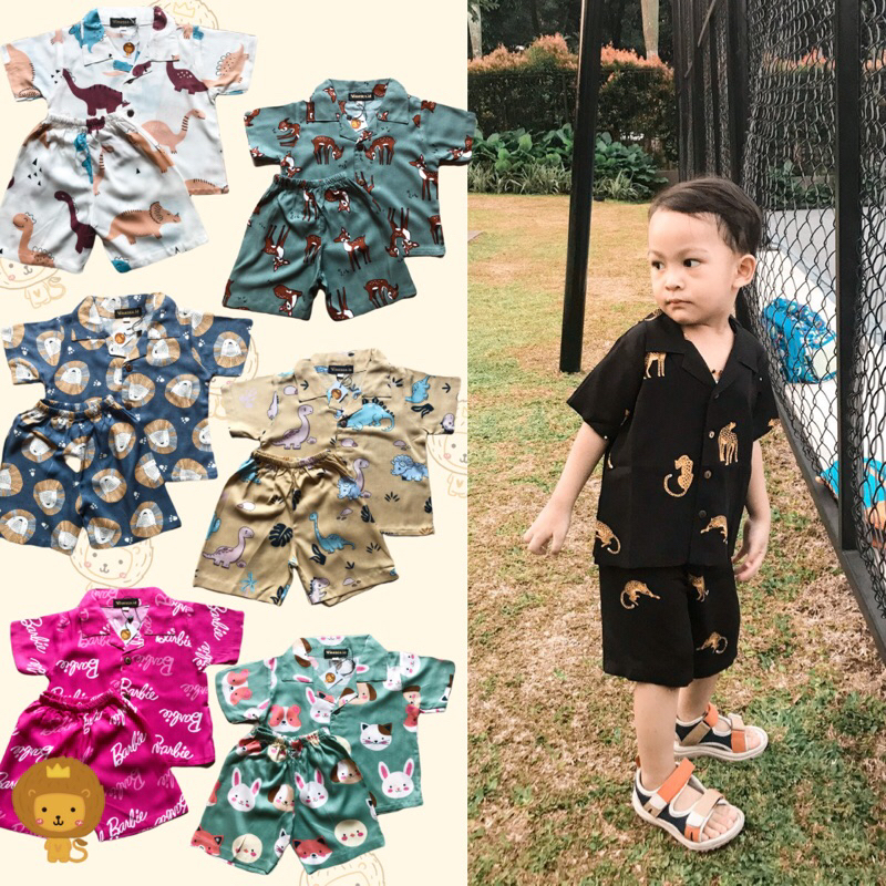 SET RAYON PREMIUM ANAK UNISEX | SETELAN MURAH PEREMPUAN DAN LAKI LAKI