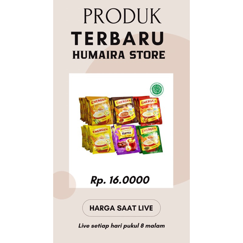 

energen sereal 10 renceng
