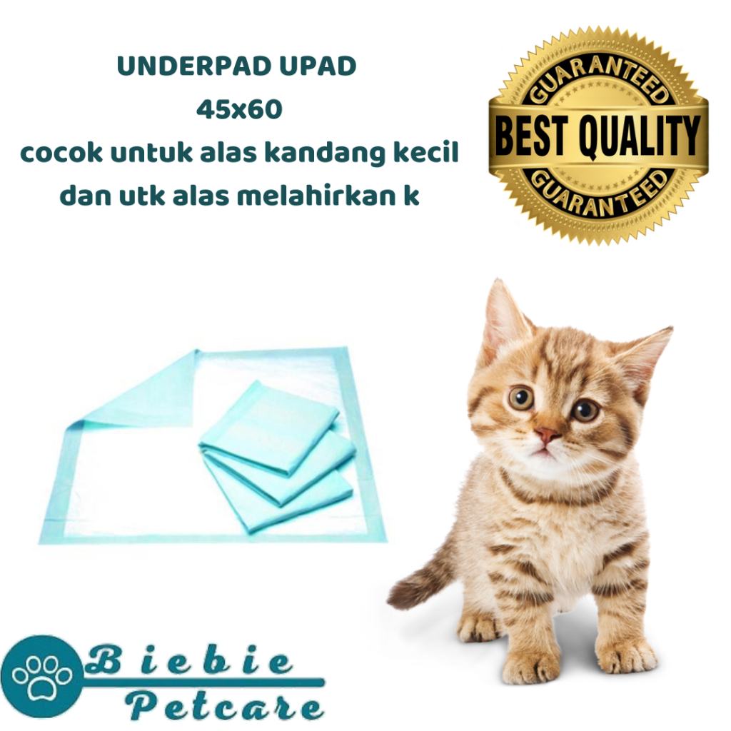 Ecer/1 lembar  Underpad Upad  45x60, underpad kucing, alas kucing,