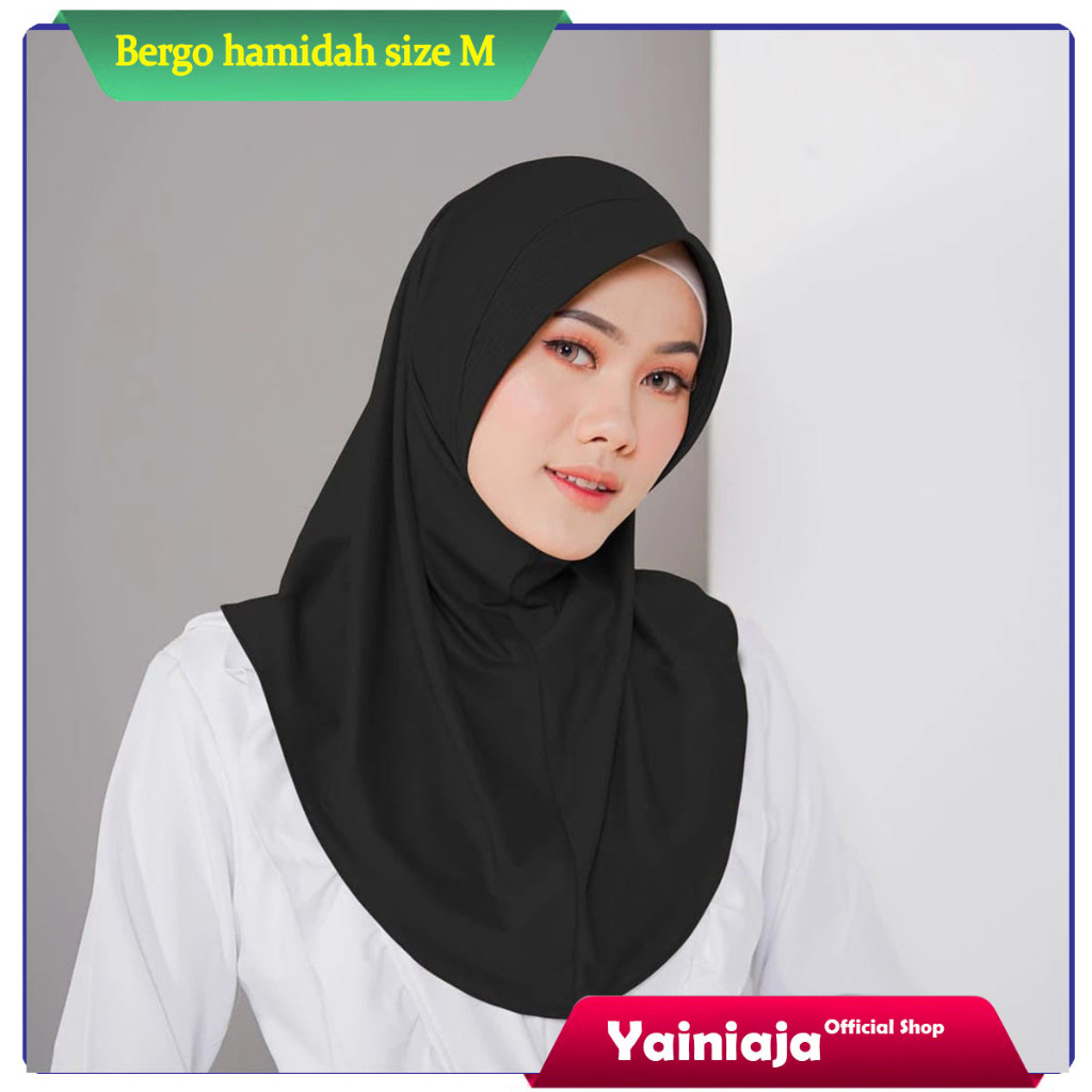 HIjab Bergo Sport Ukuran M Bahan Jersey
