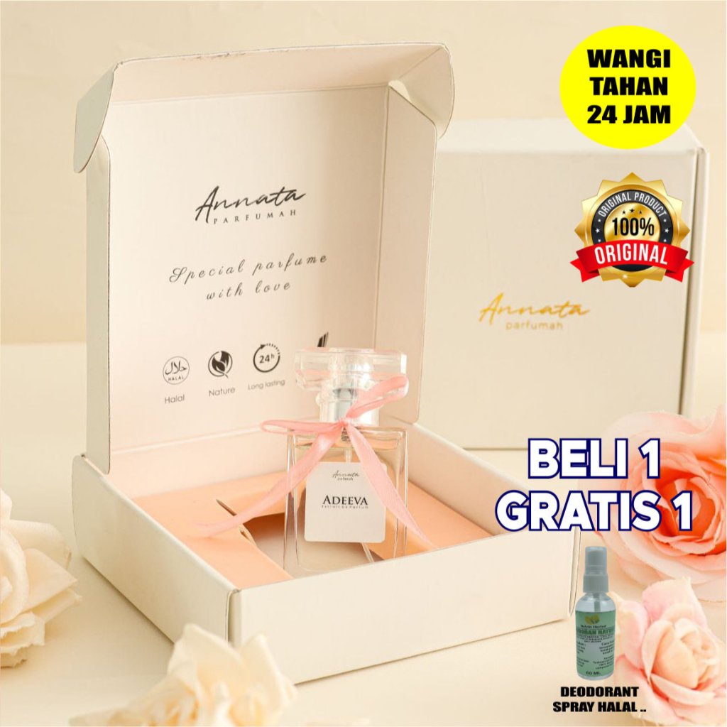 Parfum Annata ORI Aroma Tahan 24 jam Lebih Lama 50ml non Alkohol Minyak Wangi Farfum Pria Wanita