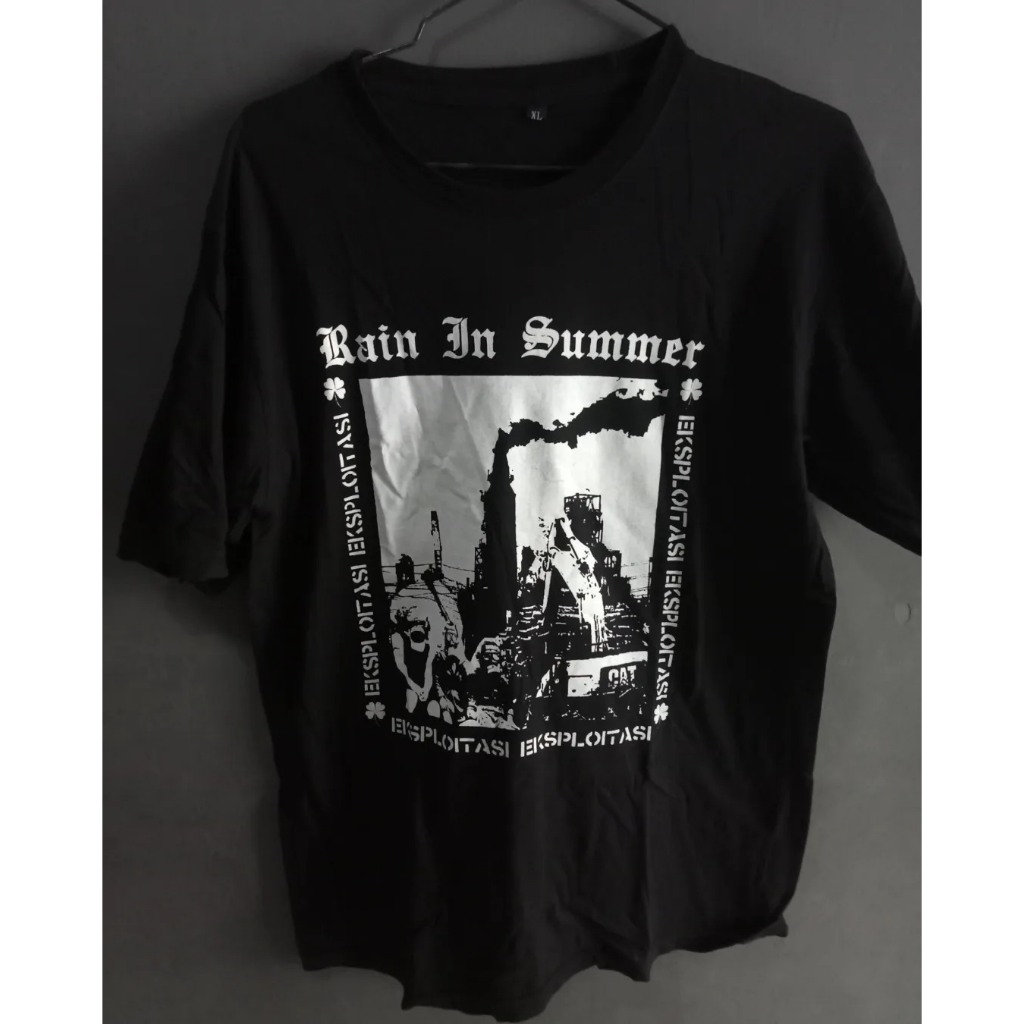 raiin in summer original tshirt celtic punk bandung