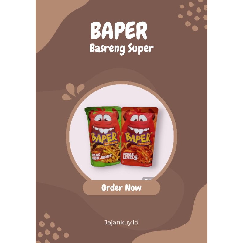

Cemilan BAPER (Basreng Super)