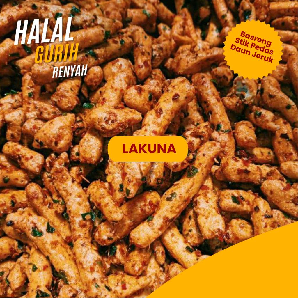 

Basreng Stik 500 Gram Pedas Daun Jeruk Bumbu Melimpah Renyah Kriuk Lakuna Snack