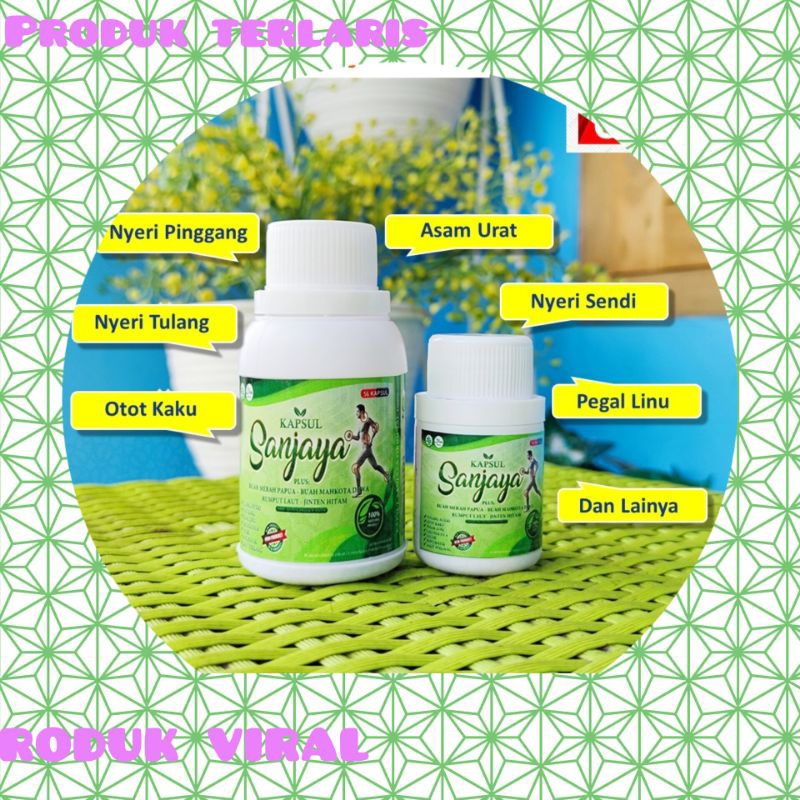 OBAT HERBAL KAPSUL SANJAYA 56 kapsul (COD) ,obat nyeri sendi ,asam urat ,tulang ,nyeri sendi  ,pegal