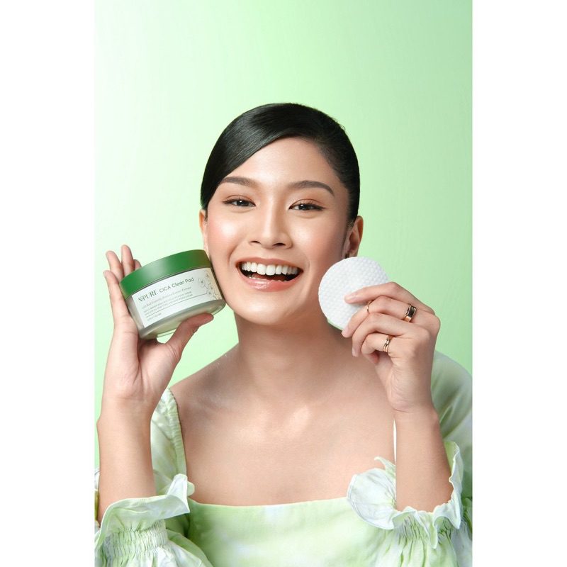 Npure Cica Clearpad JAR isi 30+10 pad centella asiatica N’pure N Pure clear pad exfoliating pad cica acne clear pad jar besar ACNE