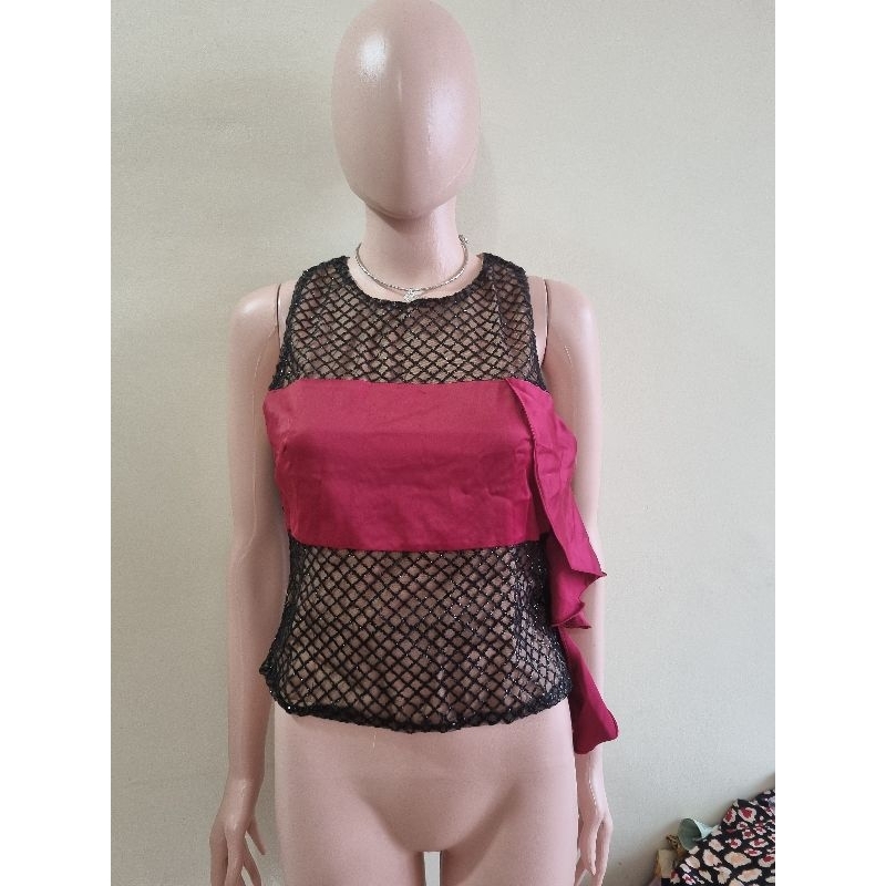 Top atasan pesta glitter duchess and co