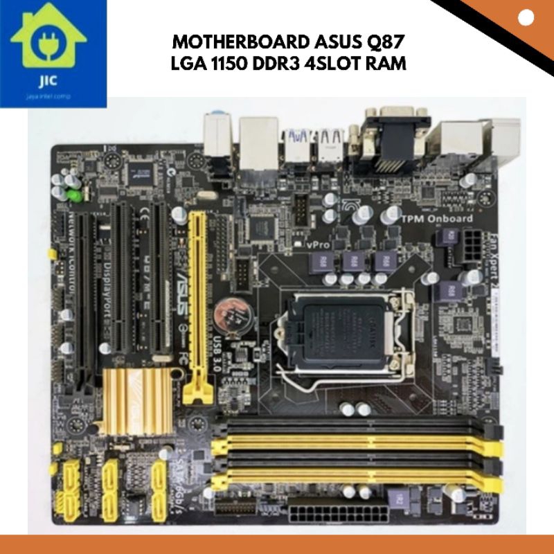MOTHERBOARD ASUS Q87 LGA 1150 DDR3 4SLOT RAM