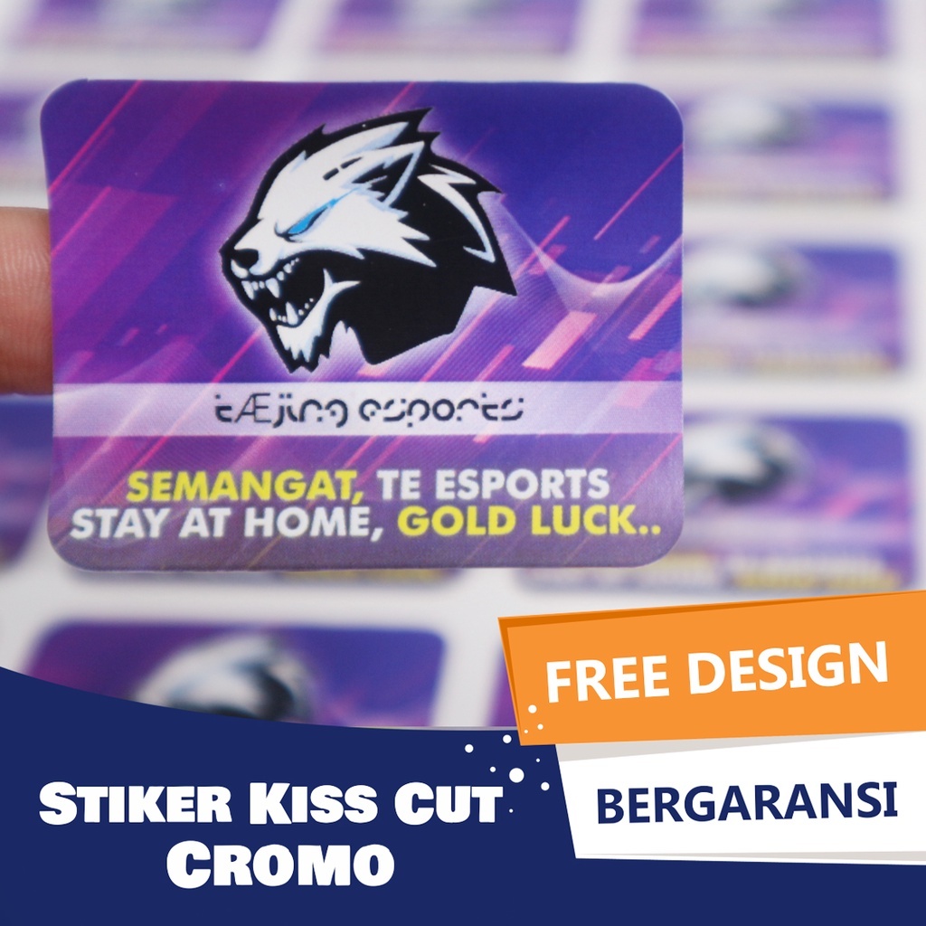 

Print Stiker Chromo Sticker Bontax Label Logo Nama Olshop Kemasan Makanan Minuman Plus Cutting Kiss Cut Custom