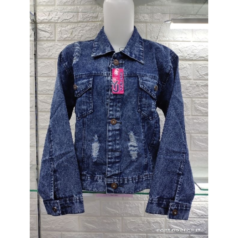 JAKET SOBEX BAHAN JEANS  WANITA /JAKET DEWASA