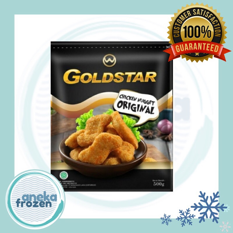 

goldstar chicken nugget naget original 500gram gold star aneka frozen malang