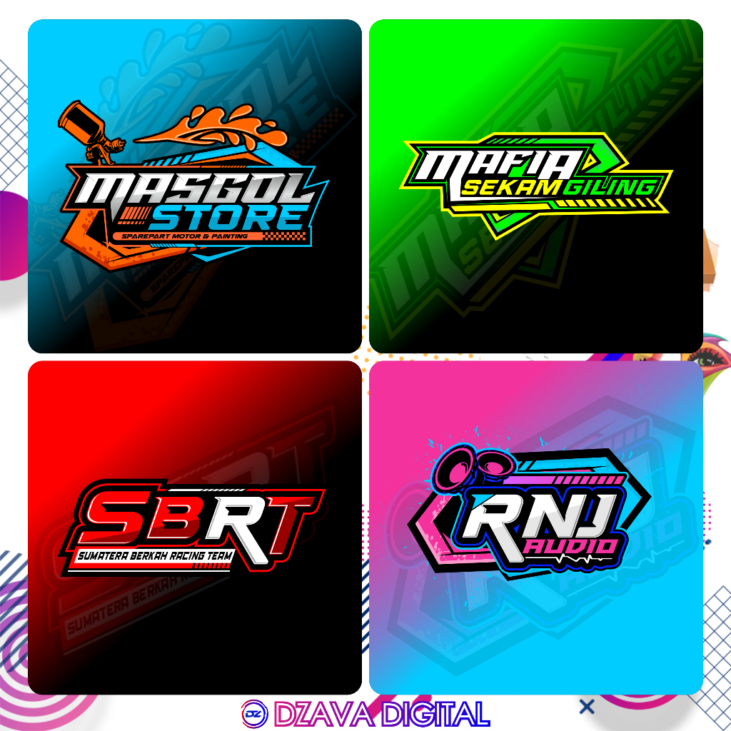JASA DESAIN LOGO RACING | LOGO BENGKEL| DESAIN LOGO TERJANGKAU | DESAIN LOGO UMKM | LOGO BALAP | LOG