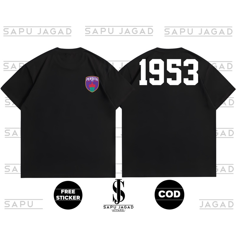 KAOS PERSITA TANGERANG 1953 LOGO/ KAOS SIMPEL PERSITA TANGERANG /KAOS PERSITA TANGERANG MURAH /KAOS 