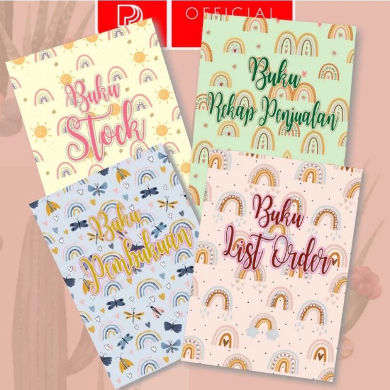 

paket buku kas/buku pembukuan/buku rekap penjualan/buku list order/buku stok barang