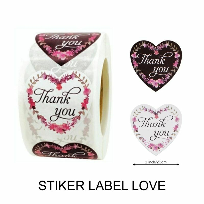 

Stiker thank you 500pcs