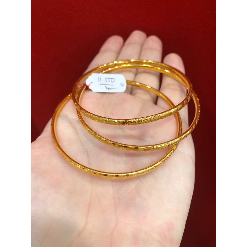 Gelang Keroncong ukir full 375