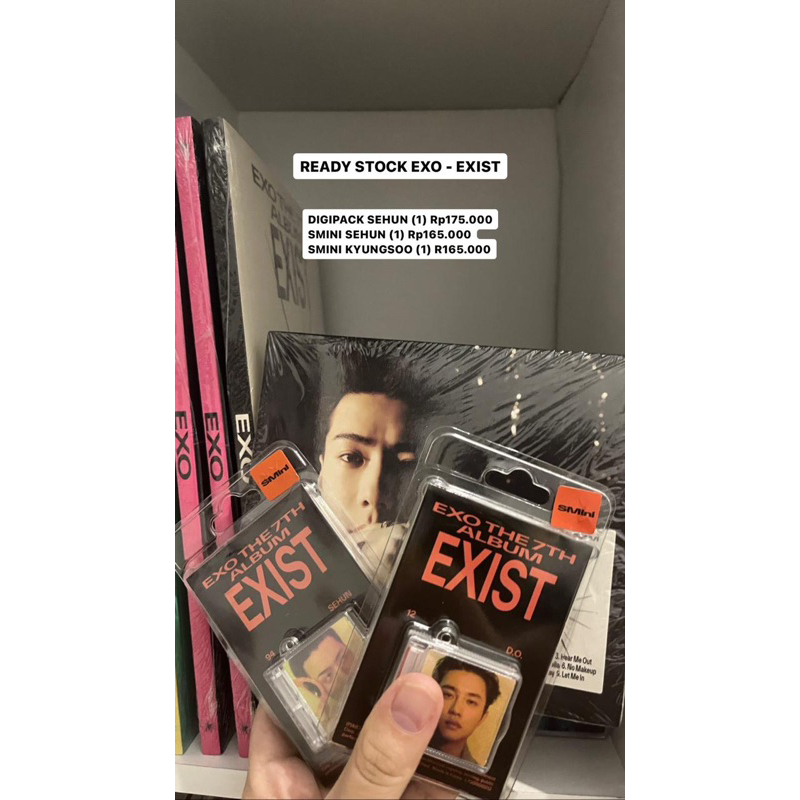 READY STOCK ALBUM EXO EXIST DIGIPACK SMINI SEHUN KYUNGSOO