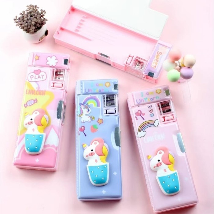 

PENCIL CASE KOTAK PENSIL GAMBAR UNIQORN TIMBUL 551-7