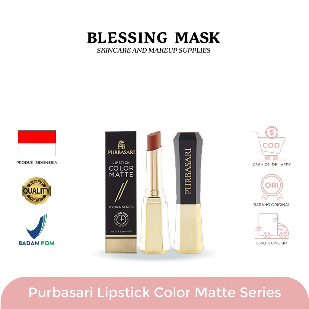 Purbasari lipstick Color Matte