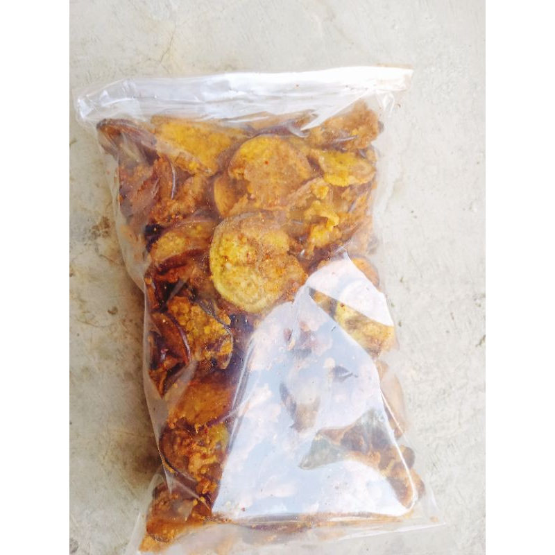 

Jajanan keripik terong murah gurih pedas