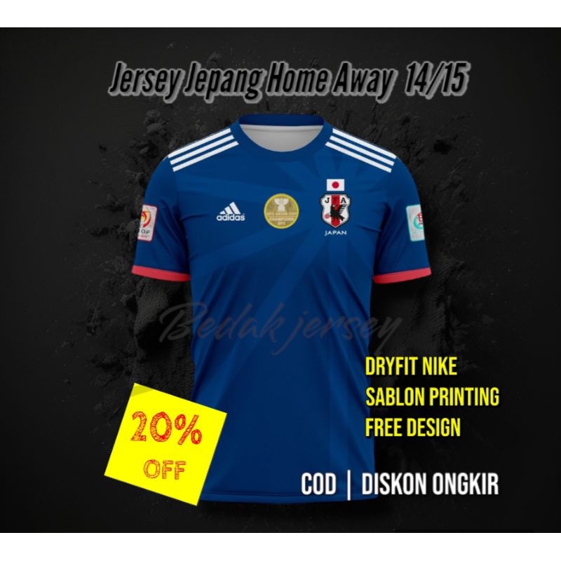Jersey Jepang Home Away 2014 2015 Full Pacth Full Printing