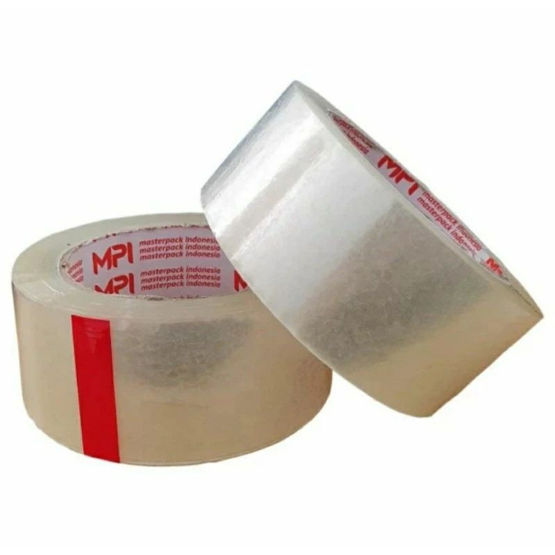 

1 Roll Lakban Tape 2 Inch 45 Mm x 100 Yard Tebal Lem 48 Micron Lakban Bening Besar
