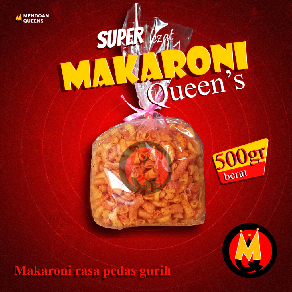 

Makaroni rasa pedas gurih original isi 500gr